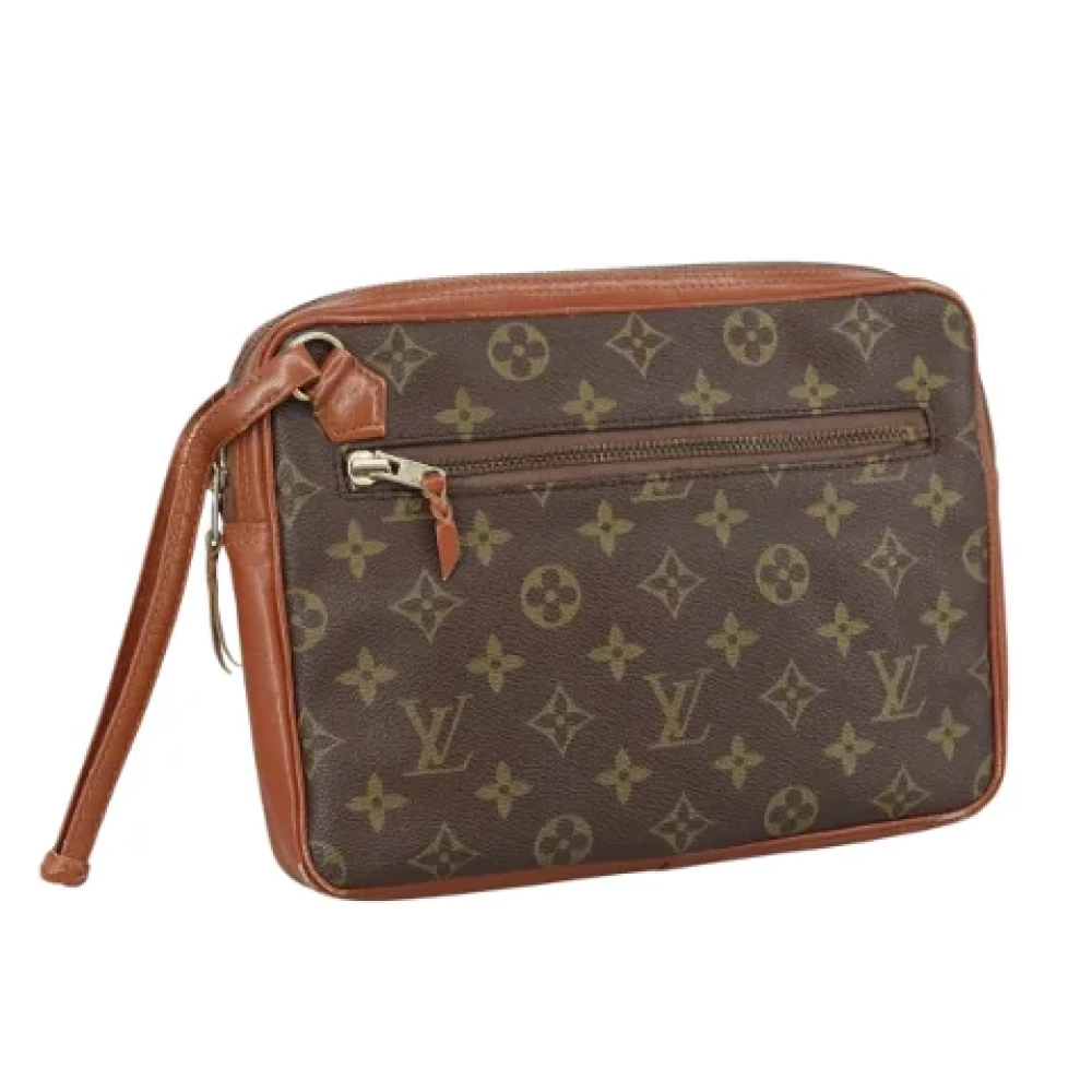 Louis Vuitton Vintage Pre-owned Canvas clutches Brown Dames