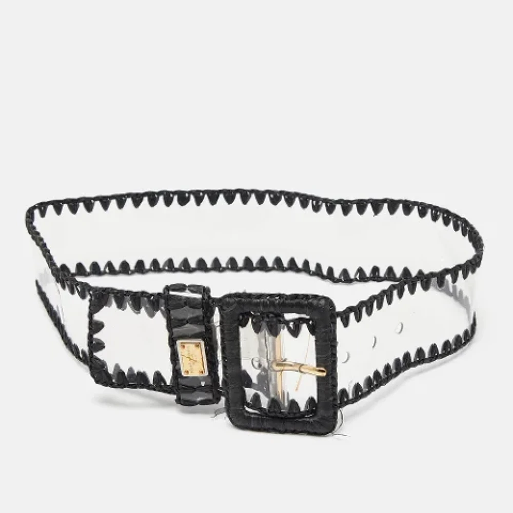 Dolce & Gabbana Pre-owned Fabric belts White Dames