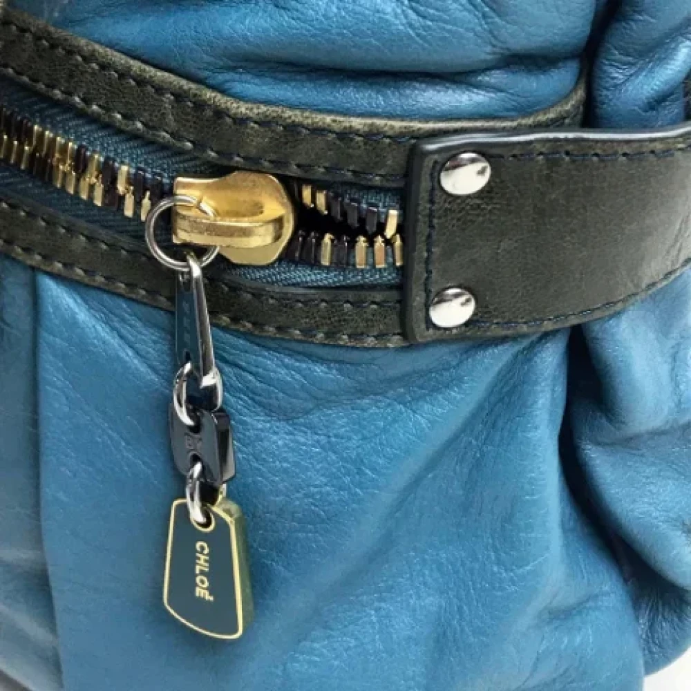 Chloé Pre-owned Leather handbags Blue Dames