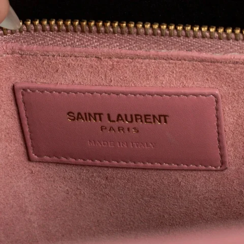 Yves Saint Laurent Vintage Pre-owned Leather handbags Pink Dames