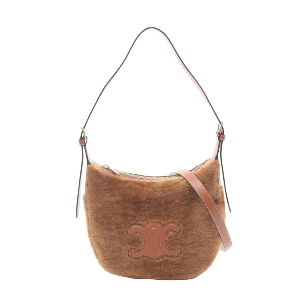Celine Vintage Women's Brown Pre-Owned Shoulder Bag