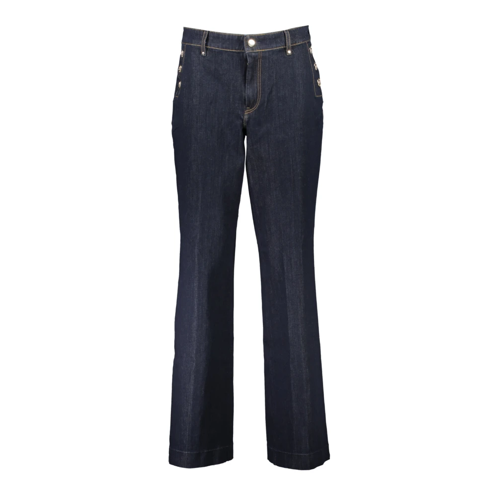 Guess Women's Blue Denim Skinny Jeans Contrast Details