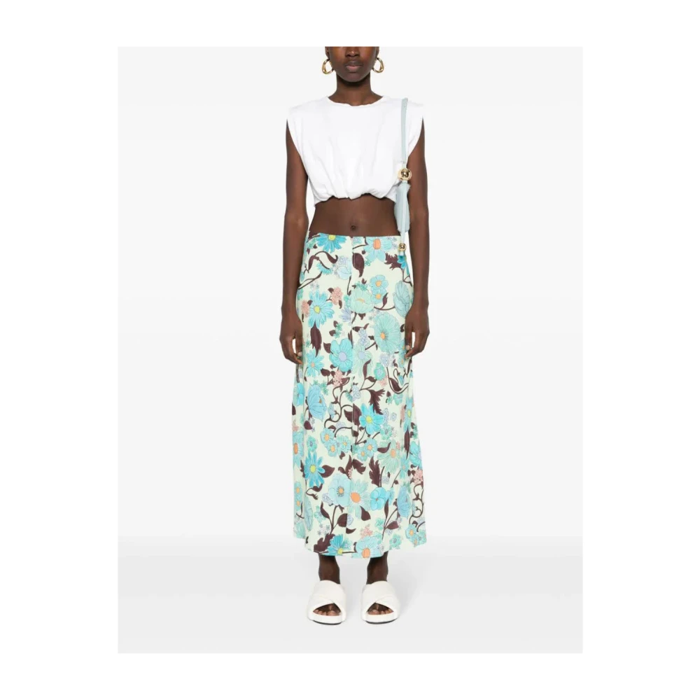Stella Mccartney Multicolor Mint Midi Rok Multicolor Dames