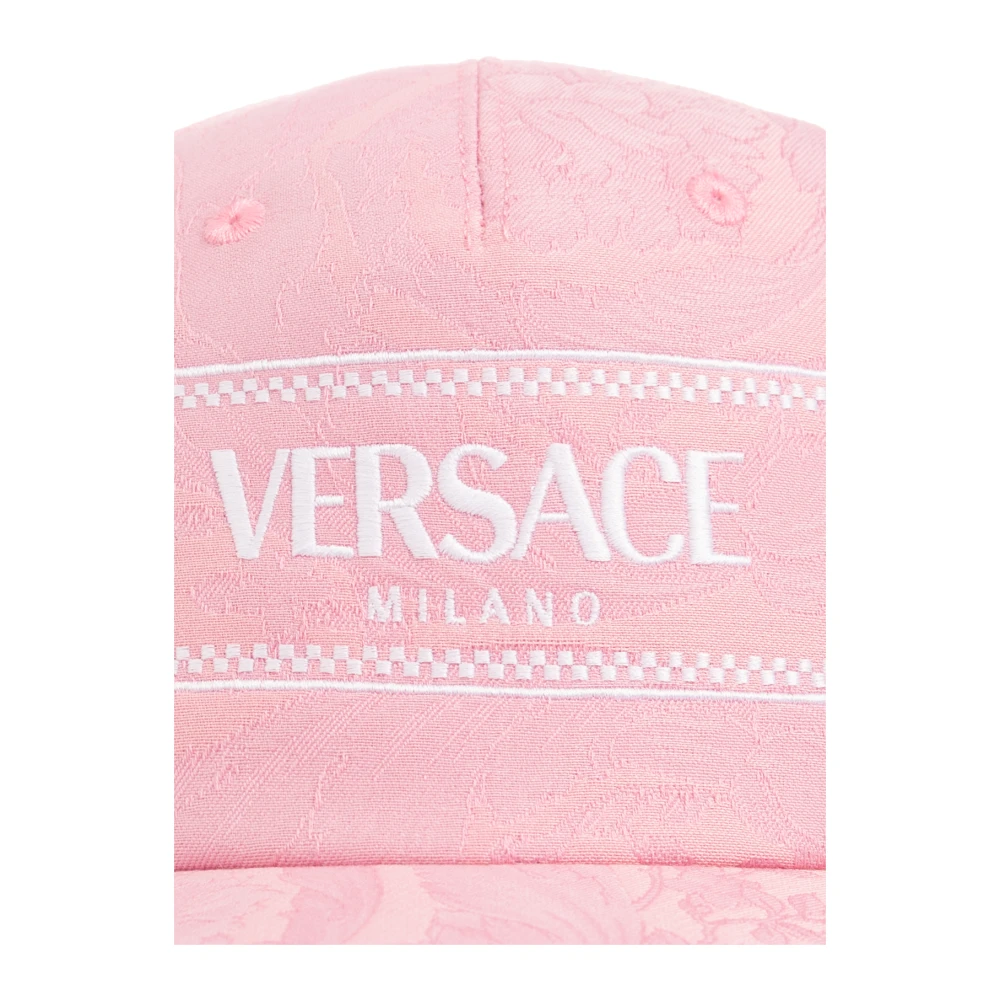 Versace Baseballpet met logo Pink Dames