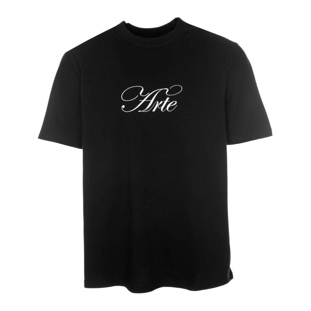 Arte Antwerp Script Logo T-Shirt Relaxed Fit Black Heren