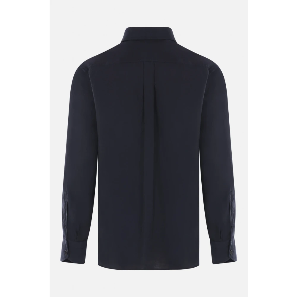 Tom Ford Blauw Katoenen Klassiek Overhemd Blue Heren