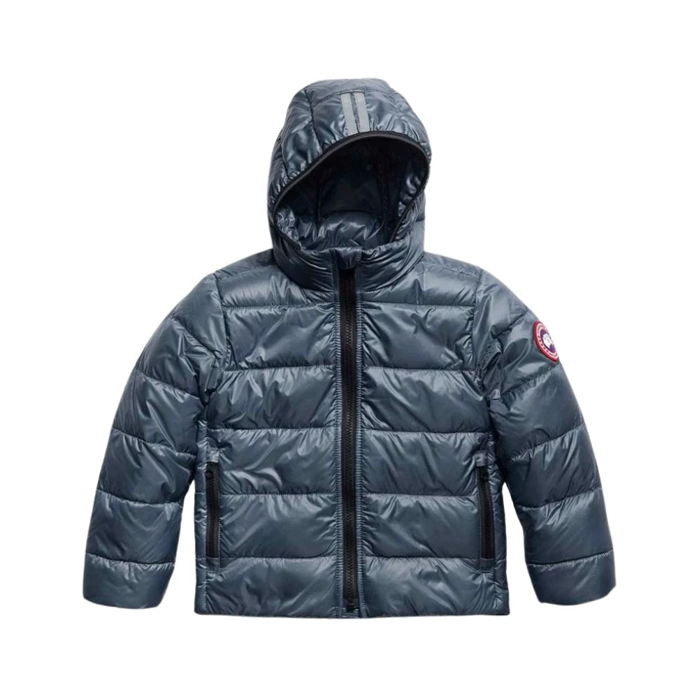 Canada Goose Blue Winter Jackets, Unisex, 6 Y, Crofton Hoodie
