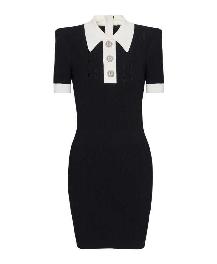 robe-polo-en-maille-cotelee