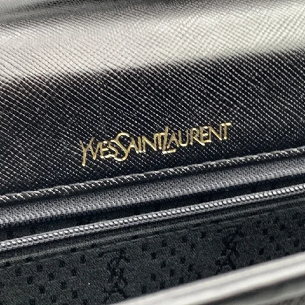 Yves Saint Laurent Vintage Pre-owned Leather shoulder-bags Black Dames