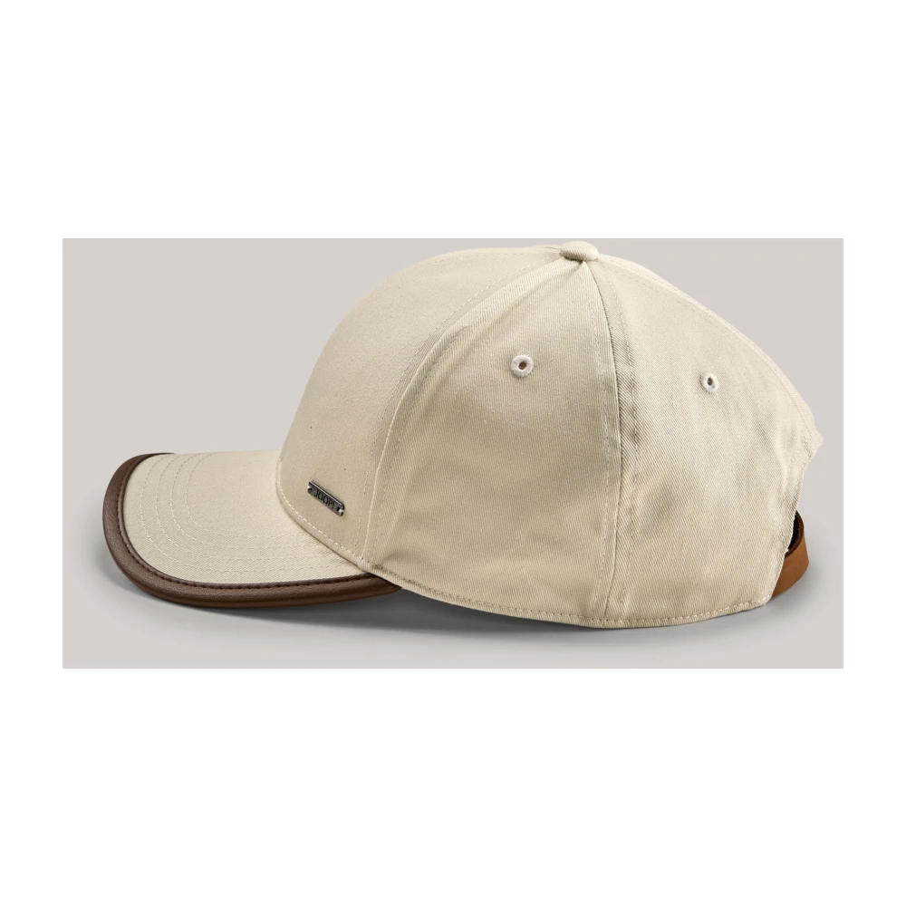 Joop! Bruine baseballpet met stijlvol ontwerp Beige Unisex