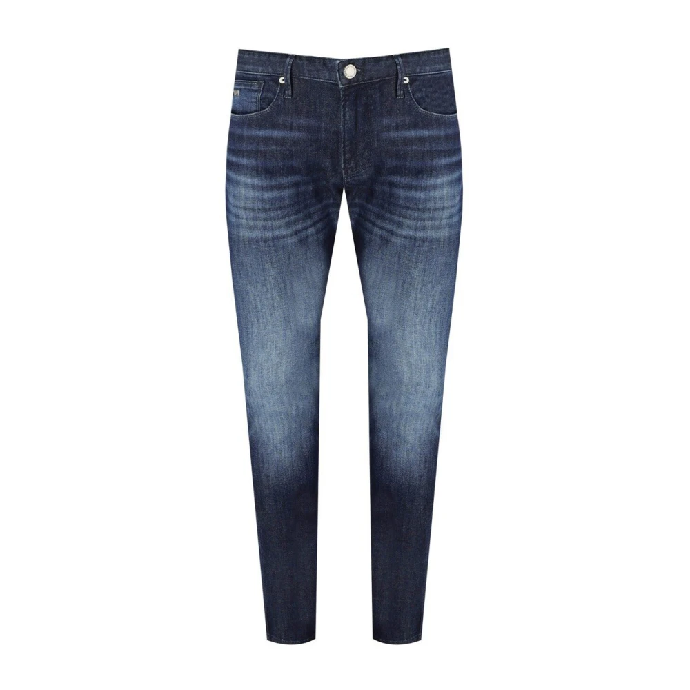 Emporio Armani Klassieke Denim Jeans voor Dagelijks Gebruik Blue Heren
