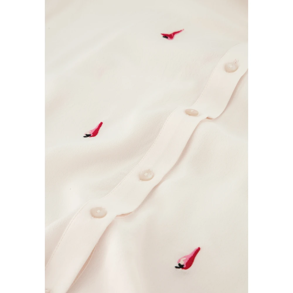 Fabienne Chapot Lot Embro Blouse Beige Dames