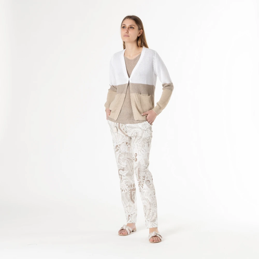 Le Tricot Perugia Cardigan Beige Dames