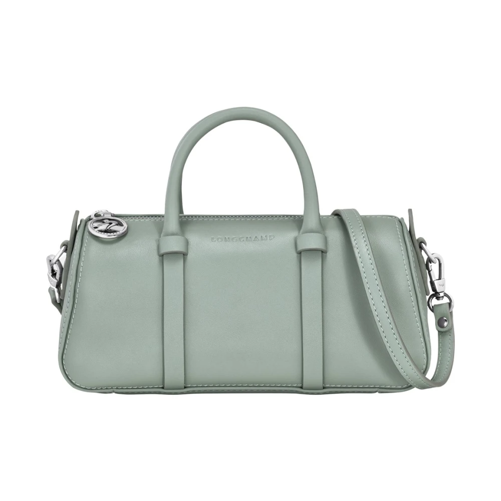 Longchamp Lichtgroene Kalfsleren Tassen met Zilverkleurige Hardware Green Dames