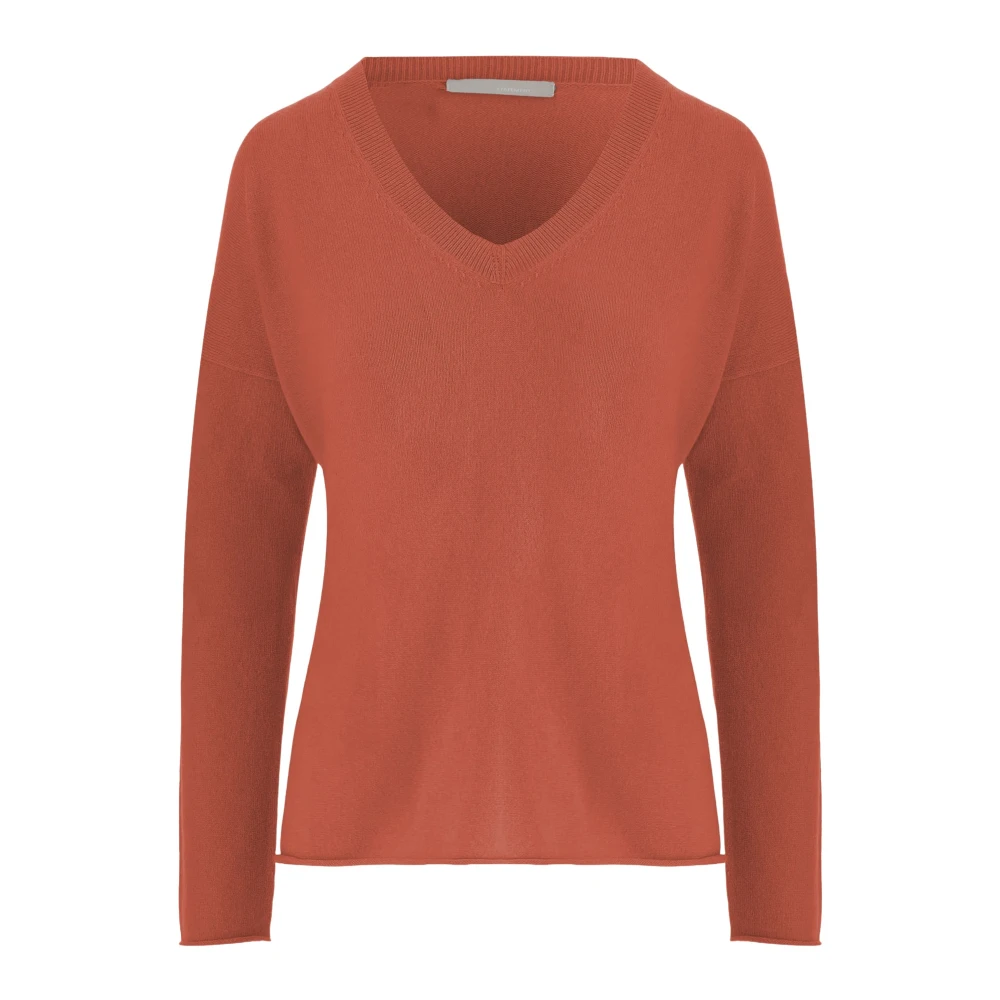 Allude Women's Red Cashmere Jumper - Cashmere Knitwear - M - Knitwear