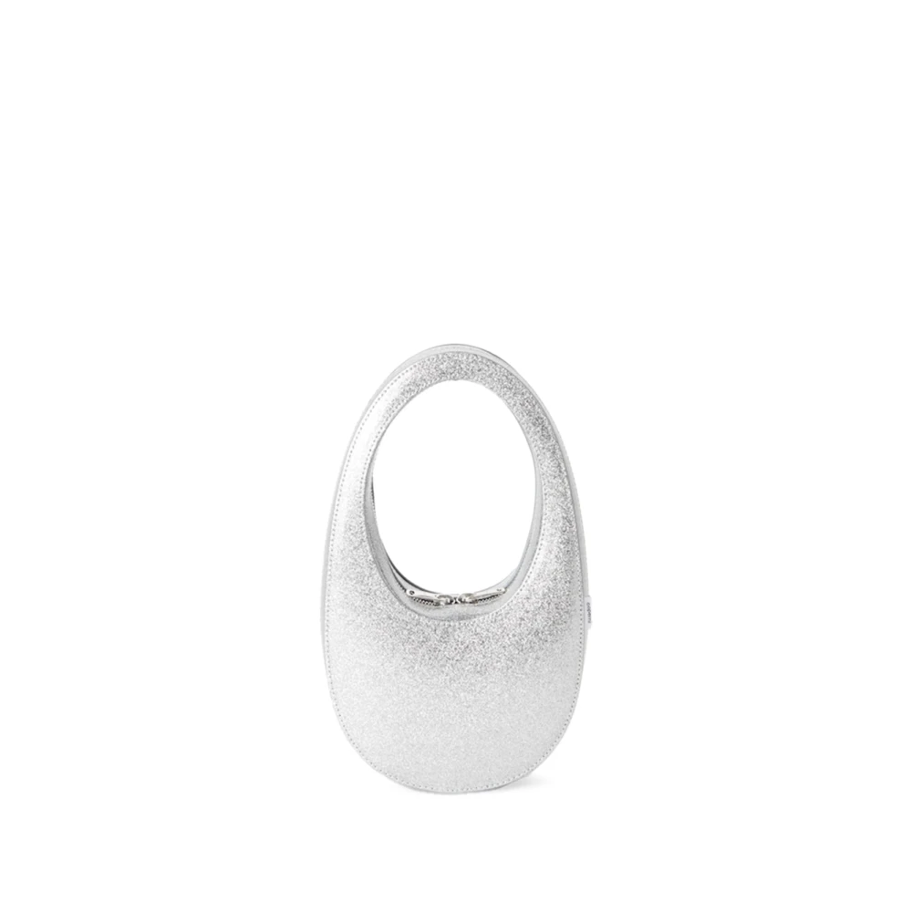Coperni Zilveren Spiegelende Mini Swipe Tas Gray Dames