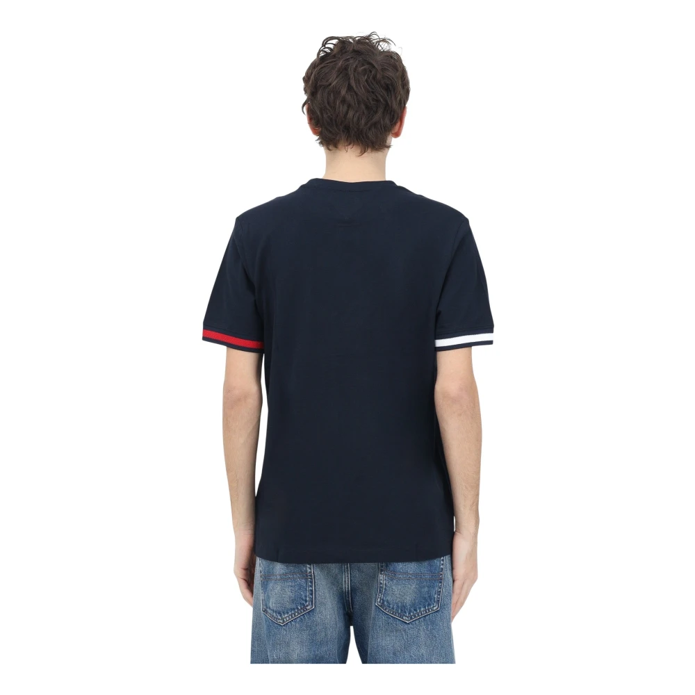 Tommy Hilfiger Blauw T-shirt met iconische strepen Blue Heren