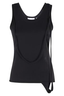 black-round-neck-strap-tank-top