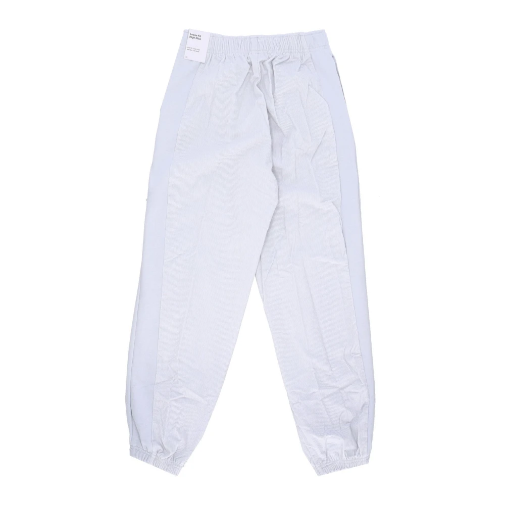 Nike High-waisted Corduroy Fleece Pants Gray Dames