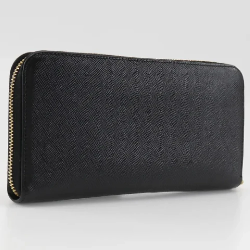 Prada Vintage Pre-owned Fabric wallets Black Dames