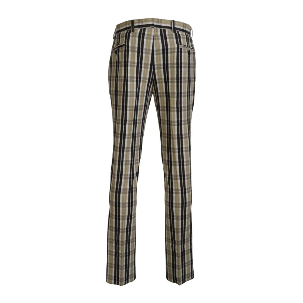 Bencivenga Chique Multicolor Geruite Katoenen Broek Multicolor Heren