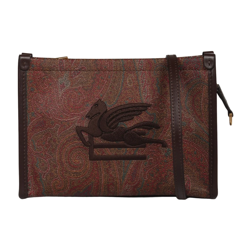 ETRO Paisley Pegaso Schoudertas Brown Dames