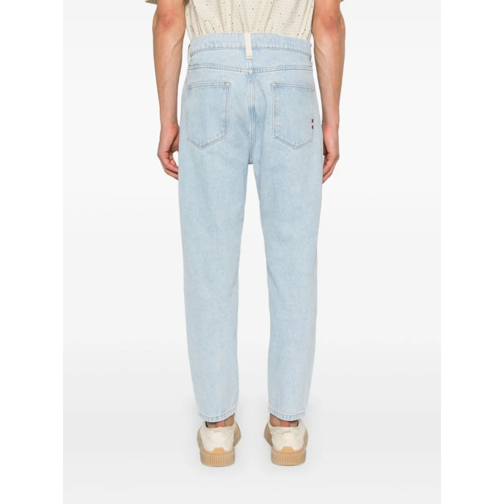 Amish Stijlvolle Blauwe Denim Jeans Blue Heren