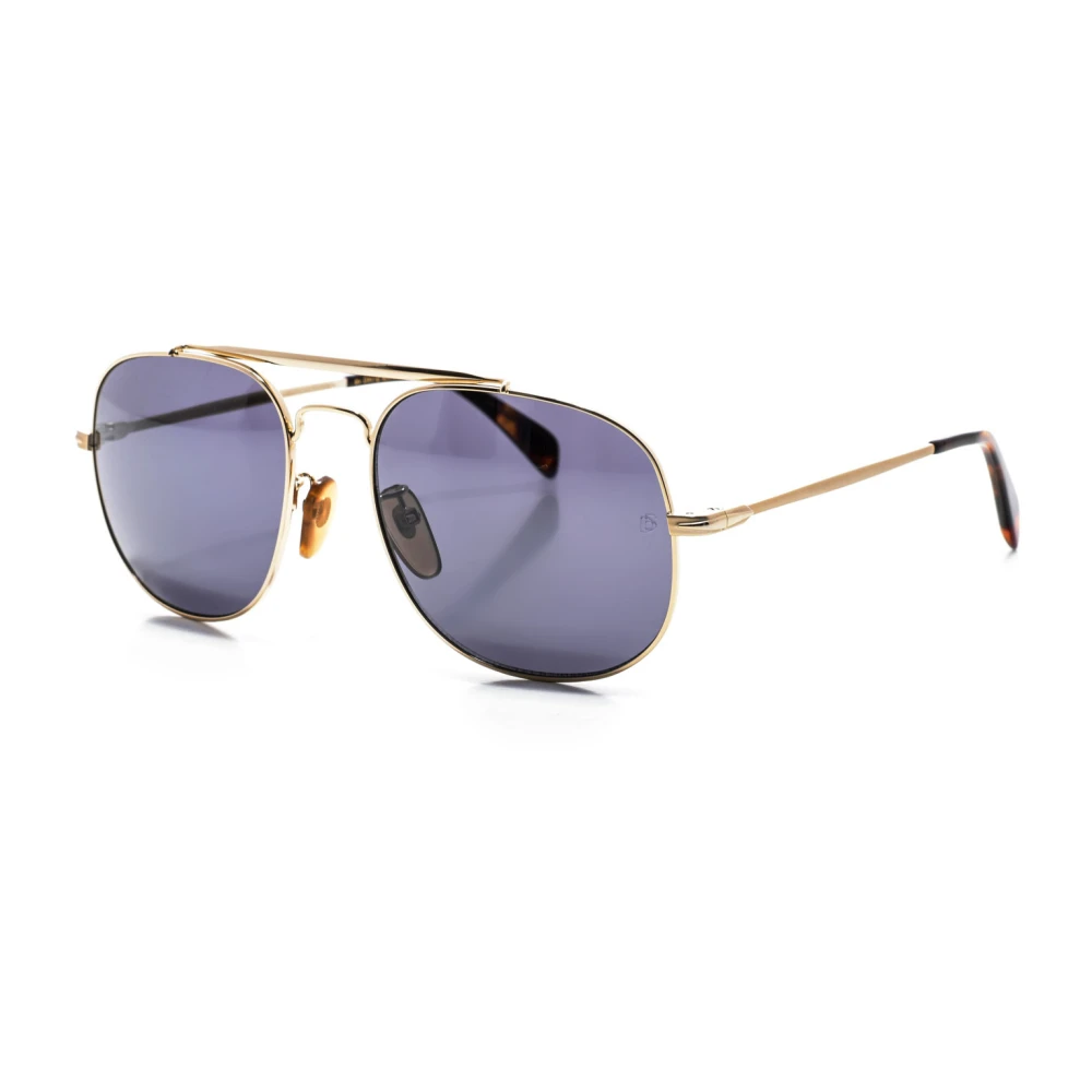 Eyewear By David Beckham Men's Yellow Square Metal Sunglasses