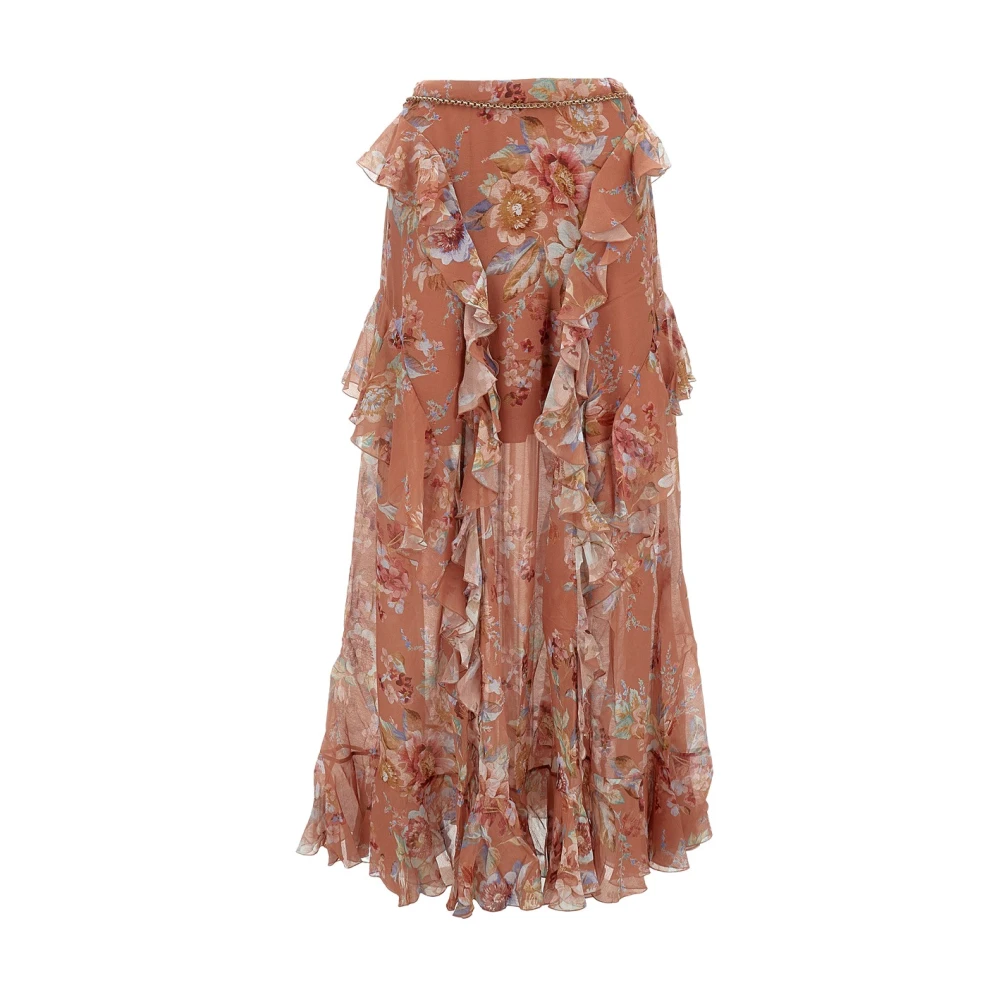 Zimmermann Women's Awaken Ruffle Maxi Skirt