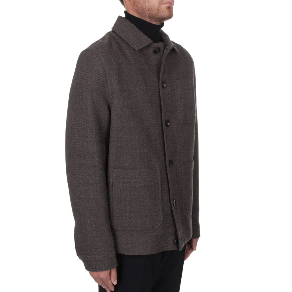 Circolo 1901 Bruine Overshirt met Knoopsluiting Brown Heren