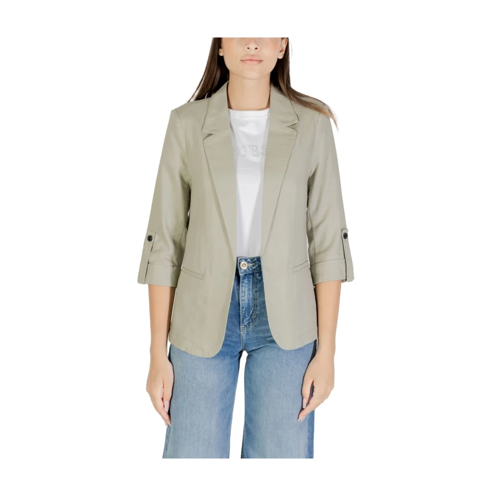 Only Women's Green Blazers, 3XS, Onlcaro 3/4 Unlined Blazer