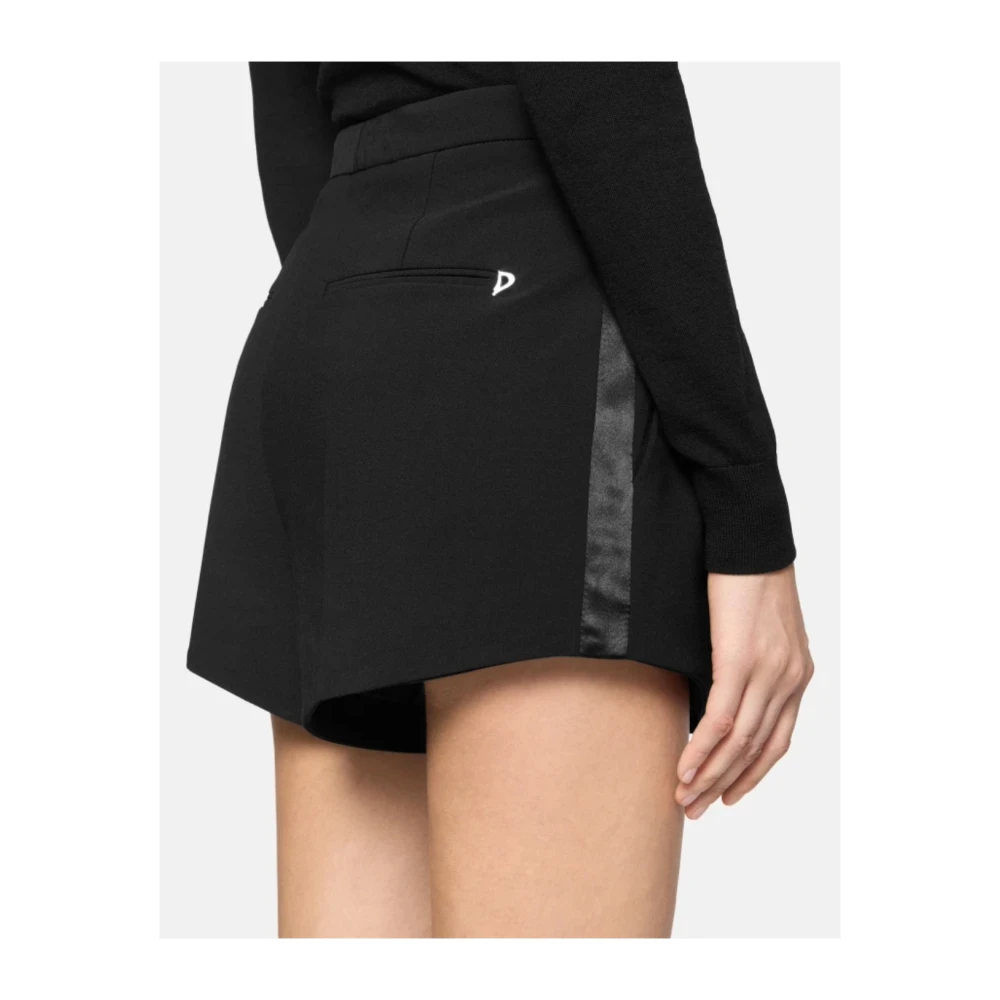 Dondup Reguliere Sandy wollen shorts Black Dames