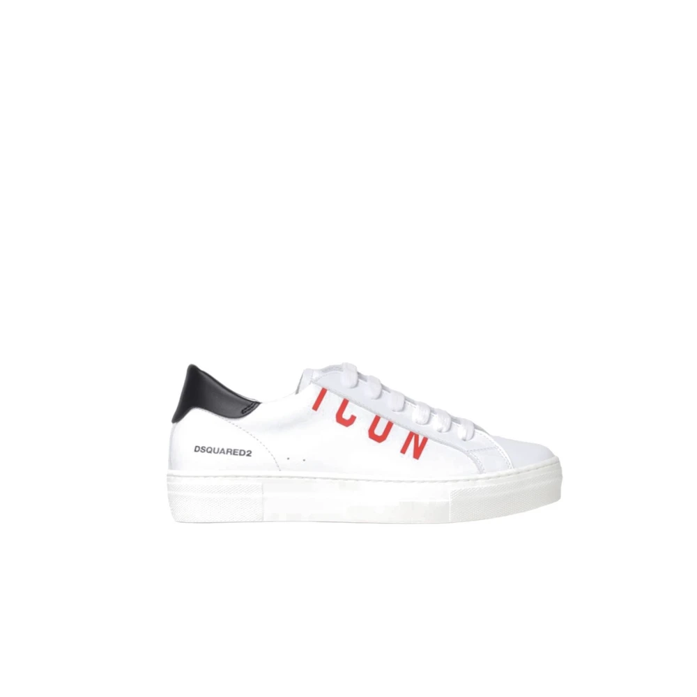 Dsquared2 Boys White Kids Sneakers, 29 Eu, Low Top Kids Trainers