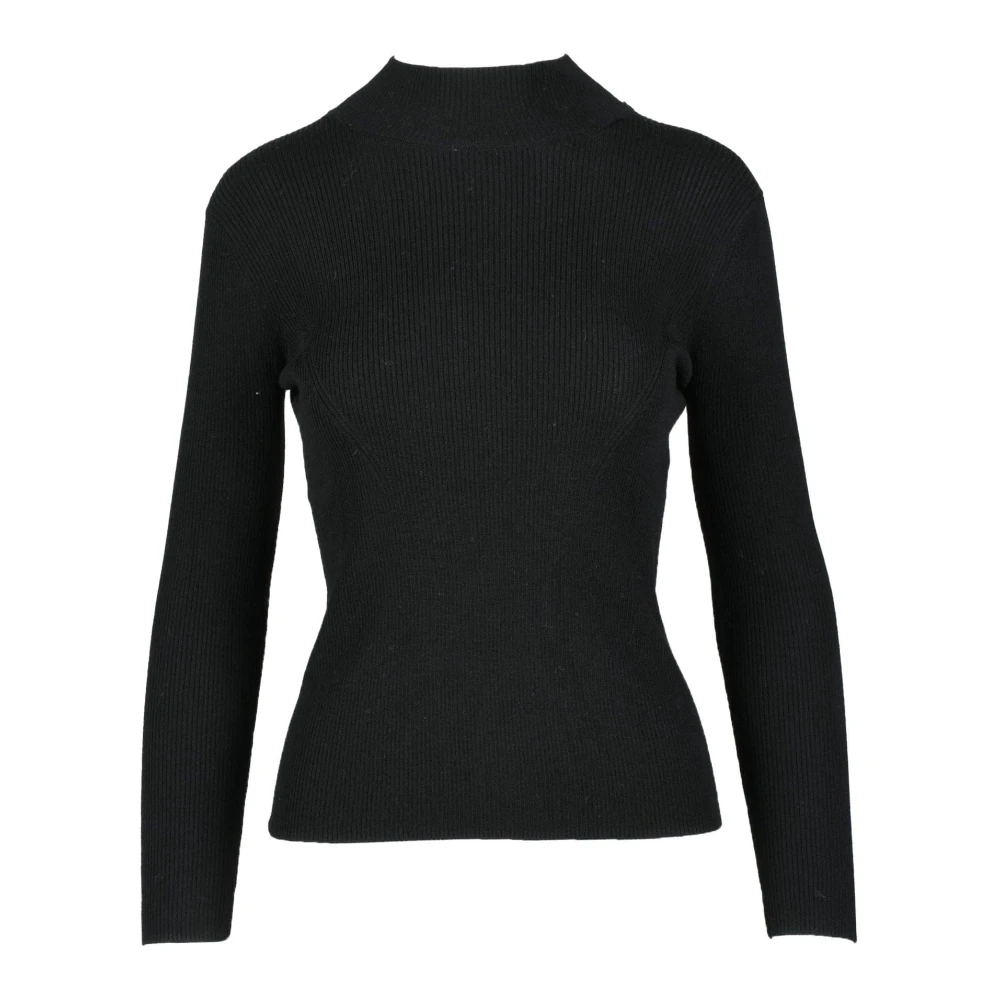 Marella Monochrome Wollen Trui Black Dames
