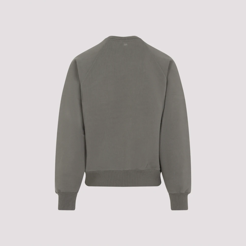 Ami Paris Grijze Sweatshirt Gray Heren