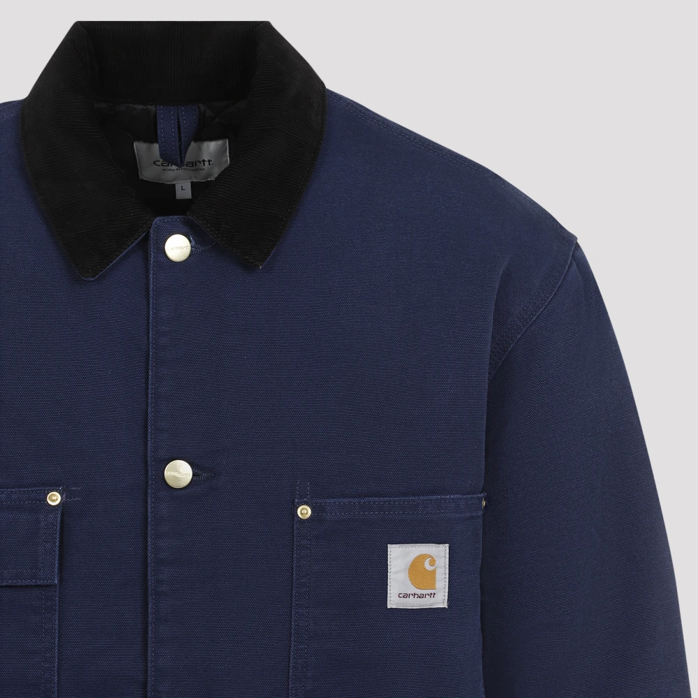 Carhartt WIP Blauwe Jassen voor Mannen Aw24 Blue Heren