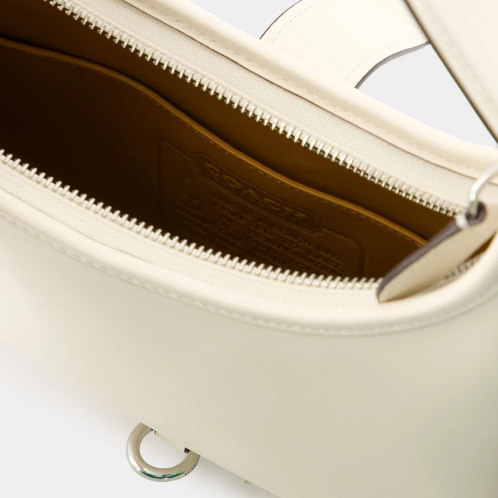 Coach Beige Leren Hobo Tas Beige Dames