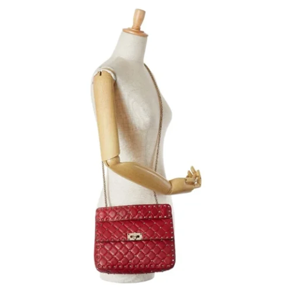 Valentino Vintage Pre-owned Leather handbags Red Dames