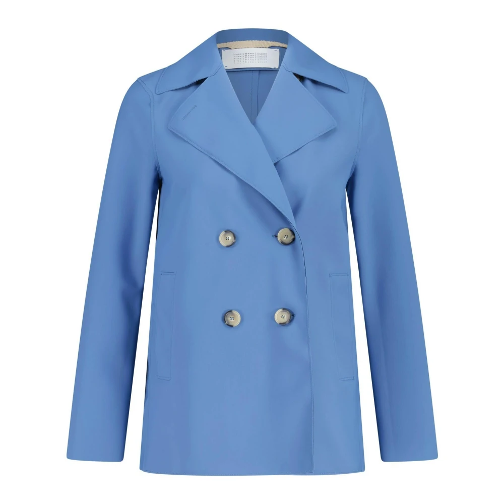 Harris Wharf London Jersey Peacoat Klassieke Stijl Comfortabele Pasvorm Blue Dames