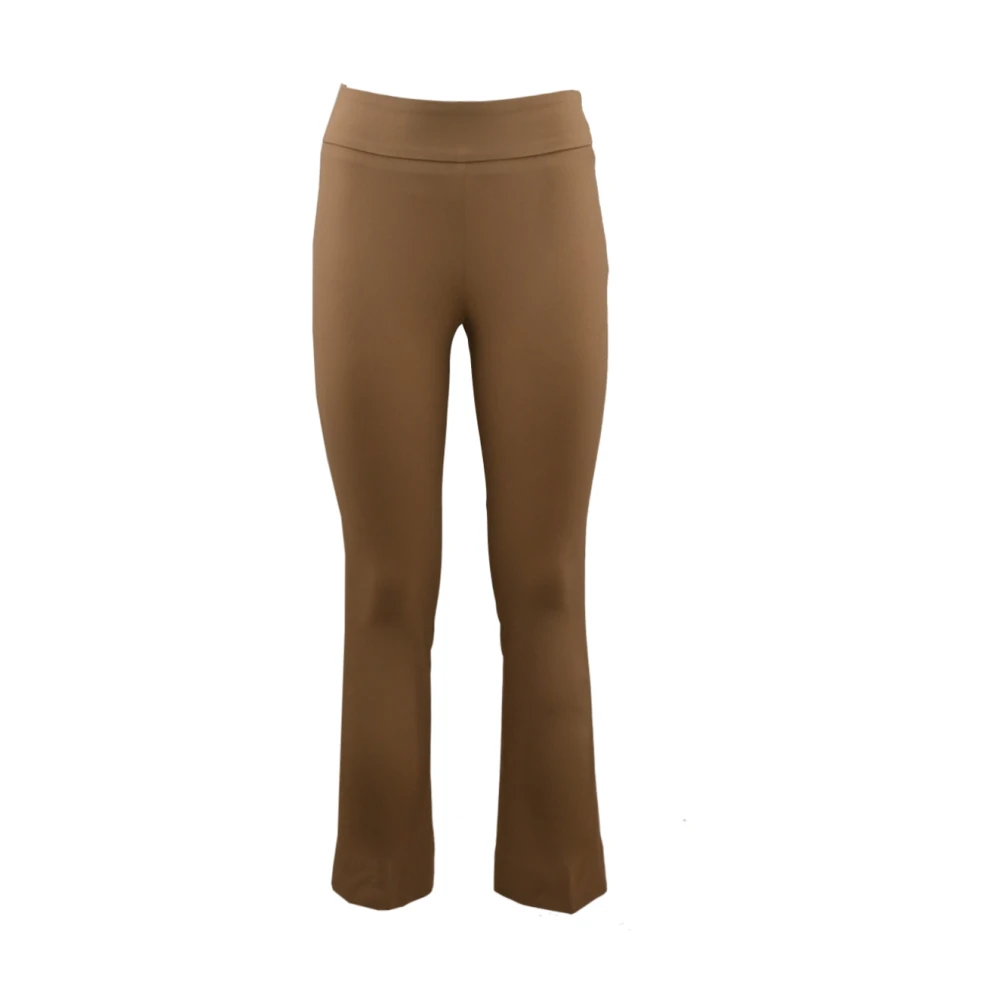 RRD Uitlopende High-Waisted Broek Brown Dames