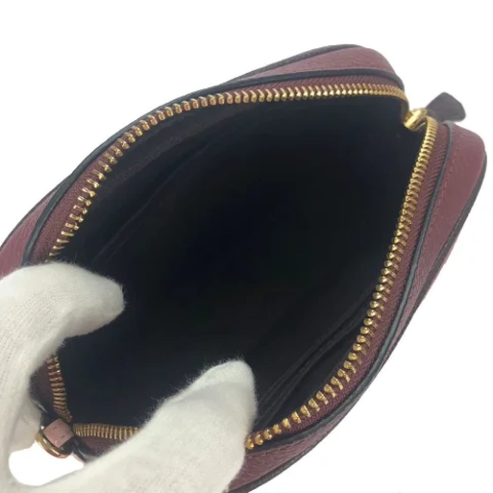 Coach Pre-owned Leather shoulder-bags Pink Dames