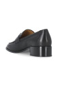black-leather-loafers-with-metal-logo