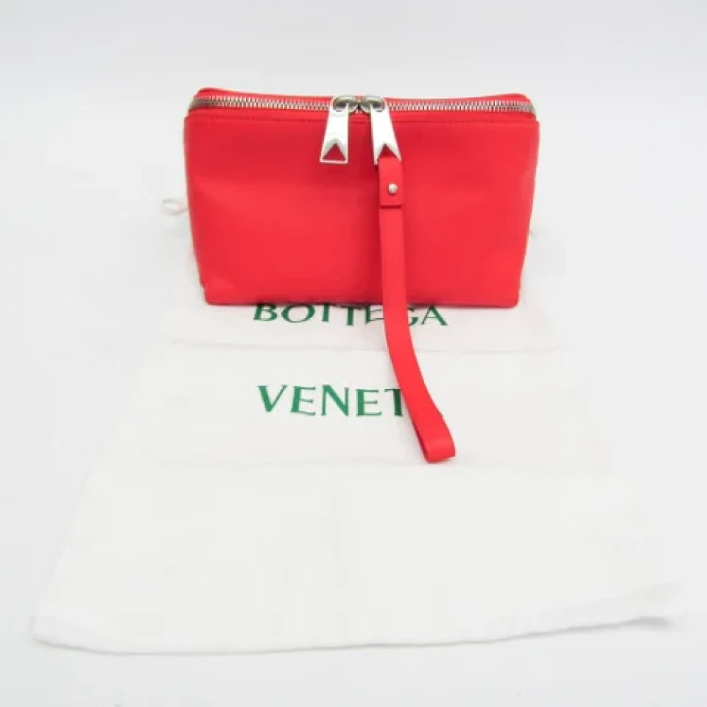 Bottega Veneta Vintage Pre-owned Leather clutches Red Dames