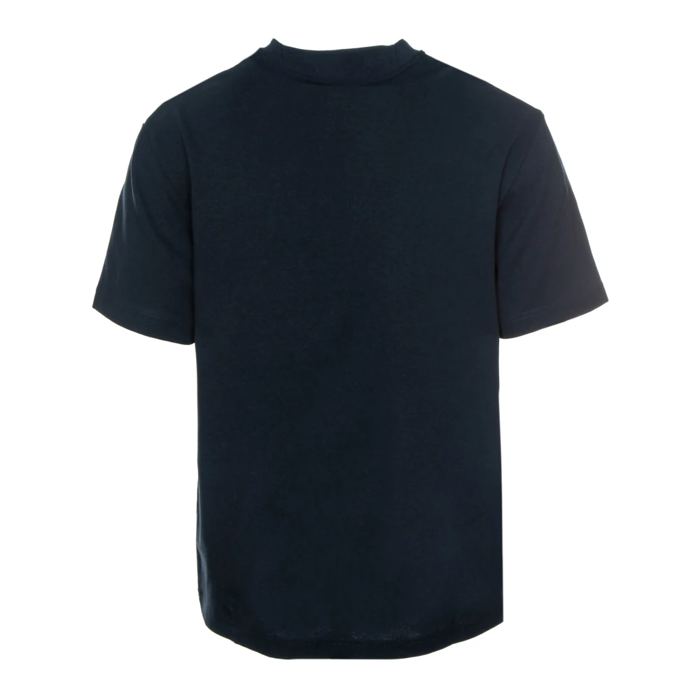 Fred Perry Casual T-shirt met logostiksels Blue Heren
