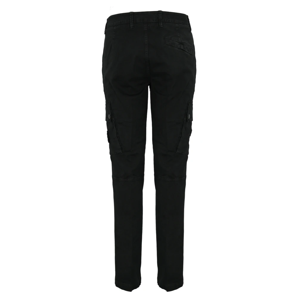 Stone Island Cargo Katoenen Broek Zwart Black Heren