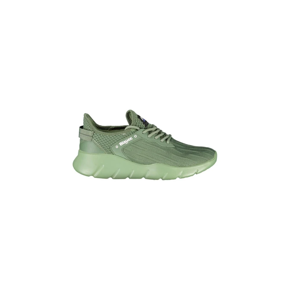 Blauer Men's Green Sneakers, 8 Uk, Stylish High-Performance Trainers With Sharp Print