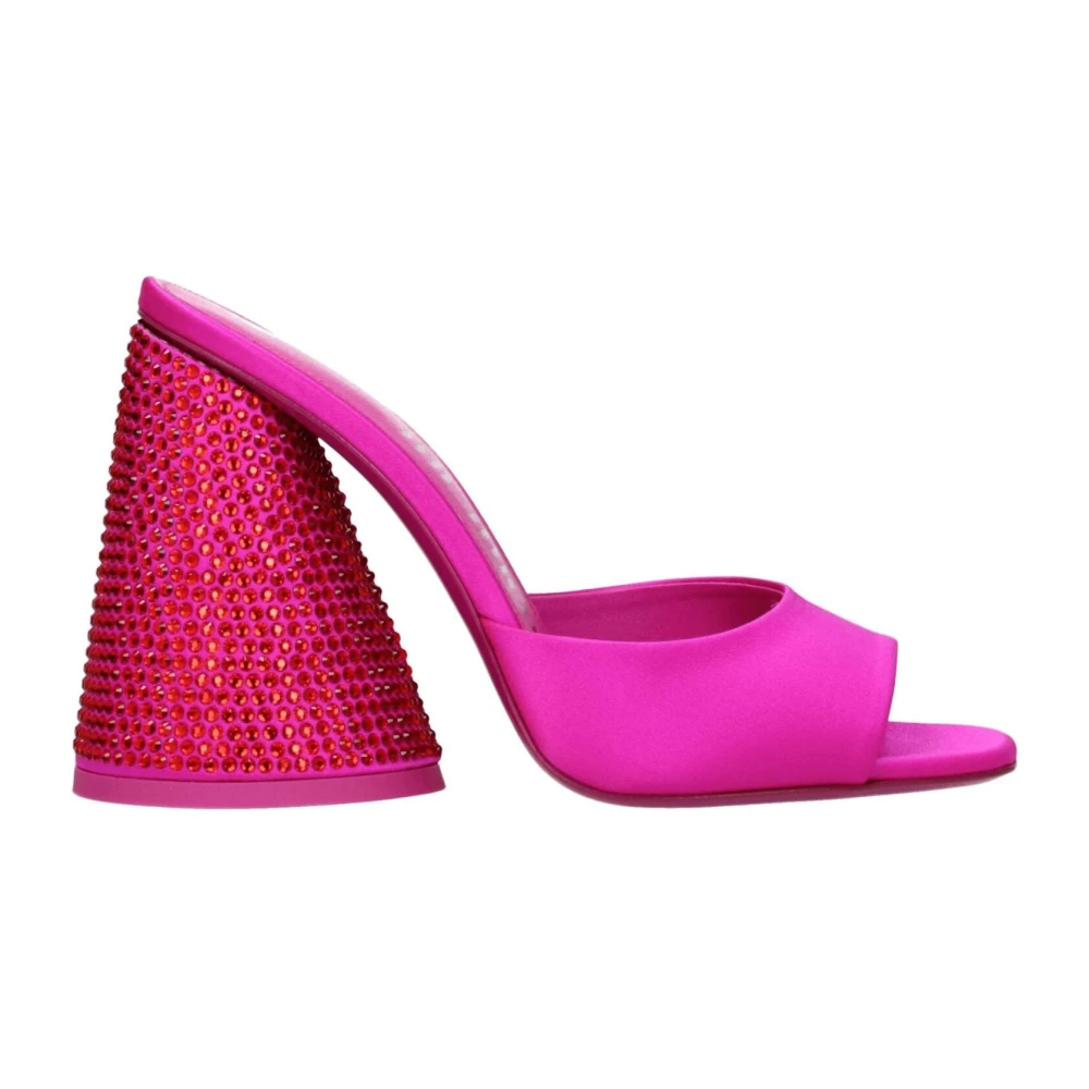 The Attico Pink Satin Platform Sandals - EU38/US8 - Image 2