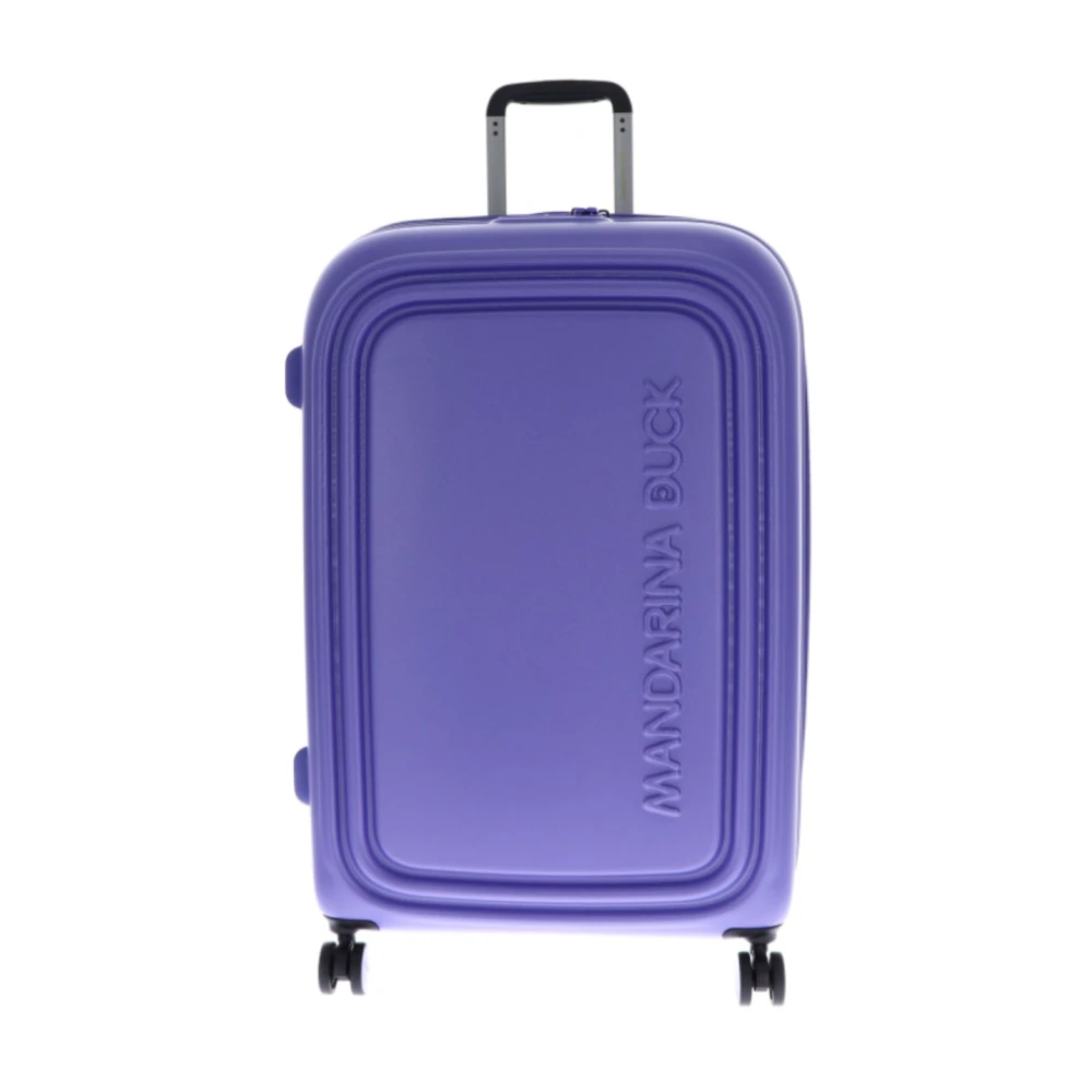 Mandarina Duck Unisex Lila Logoduck Expandable Large Trolley