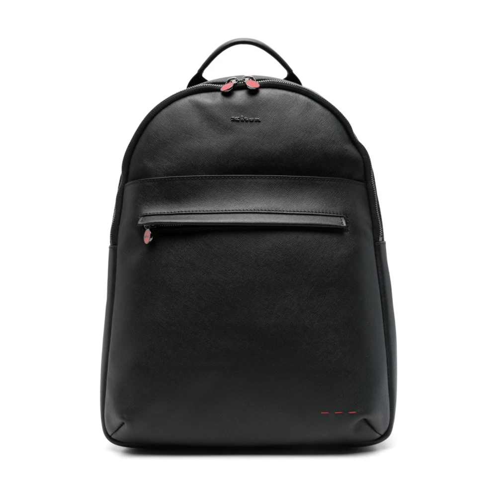 Kiton Zwarte rugzak met verstelbare banden Black Heren