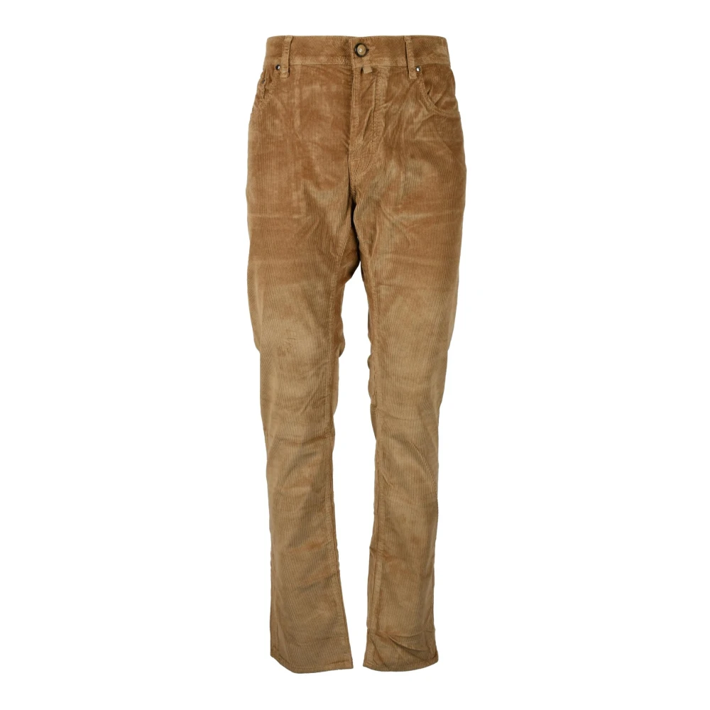 Jacob Cohën Katoen Modal Elastaan Jeans Brown Heren